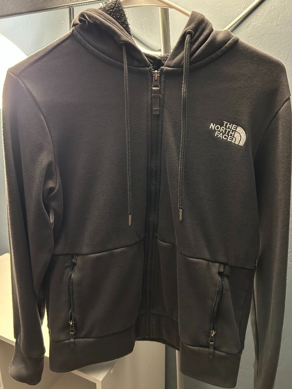 The North Face Women's Dark Grey Zip up Hoodie Size S